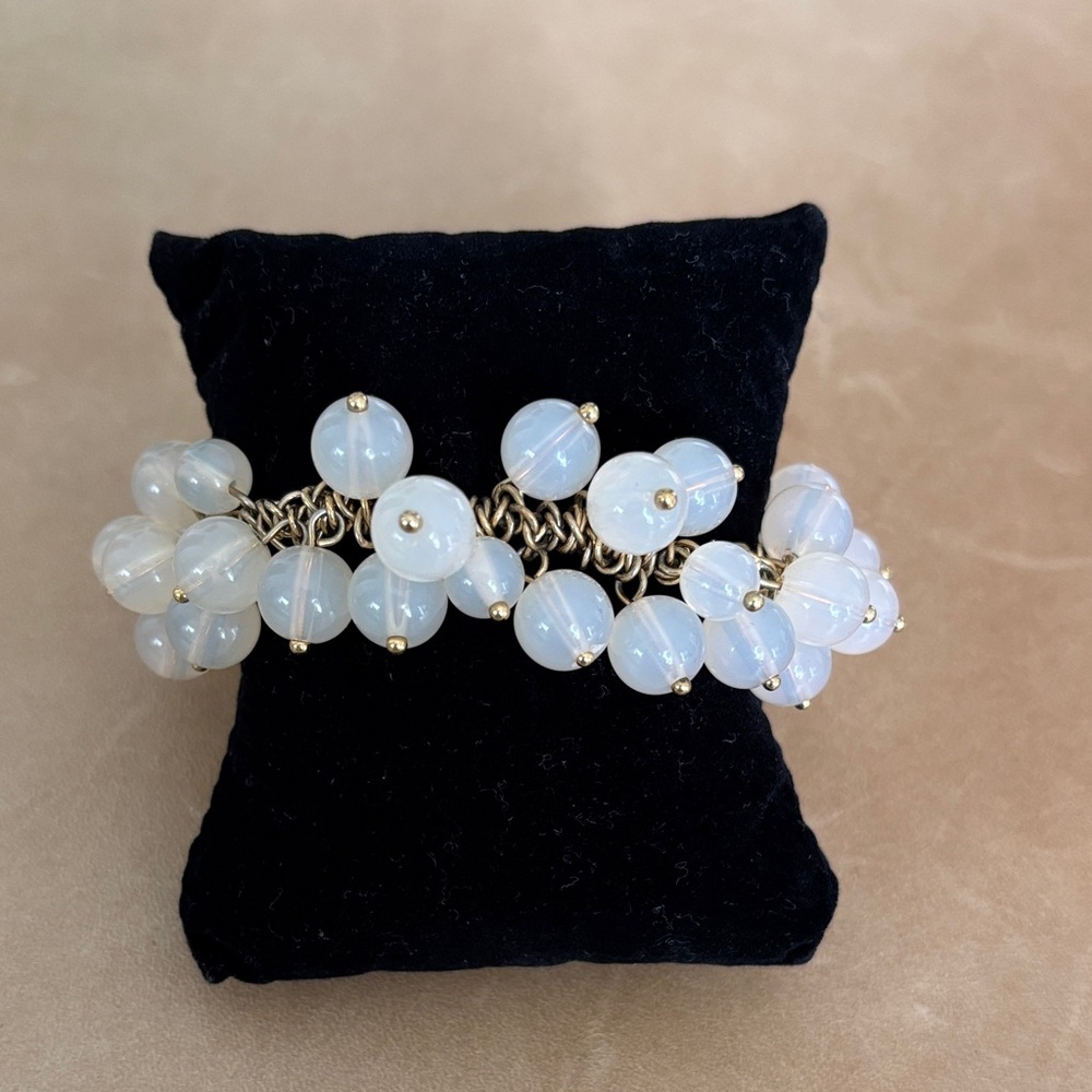 Banana Republic Pale Pink Glass Ball Bracelet - OS